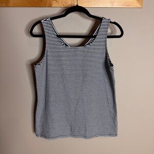 NWT Talbots Striped Black and White Women's Tank Top